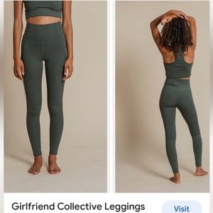 NWT 🌞 Girlfriend Collective Compressive Leggings - Seaweed - Medium